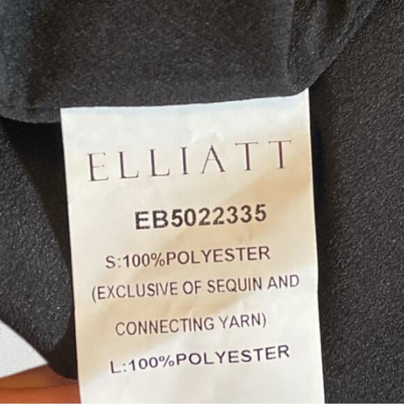 Elliatt Hens Strapless Sequin Minidress Size XL Sparkly Ruffle Feminine HoCo - Picture 10 of 10